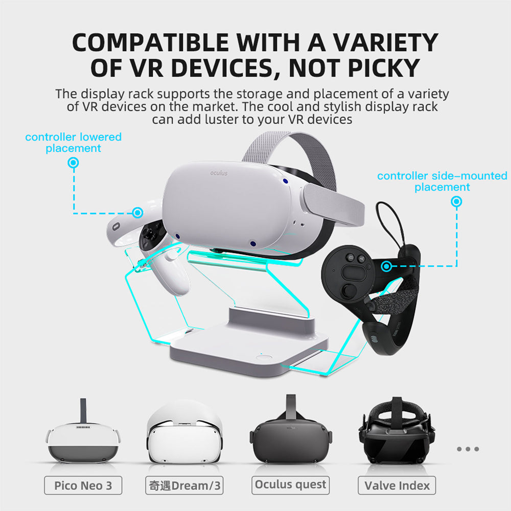 For Oculus Quest 2 Magnetic Charging Dock Station Controller Charger Holder Base VR Glasses Display Stand Headset Accessories