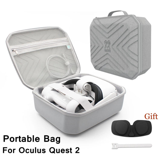 Portable Bag For Oculus Quest 2 VR Headset Controllers Protective Box Glasses Lens Protector Cover for Oculus Quest2 Accessories
