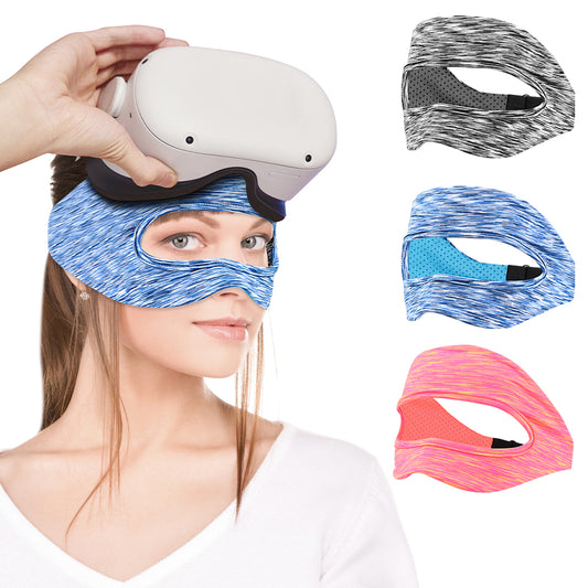 (3pcs) VR Accessories VR Eye Mask Cover Adjustable Sizes Padding Breathable Sweat Band With Virtual Reality Headsets For Oculus Quest 2